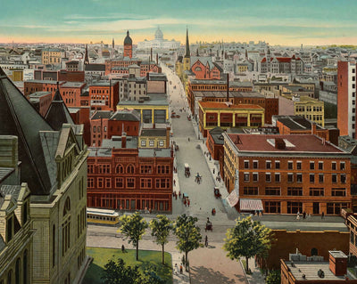 Bird's-Eye View from Cedar Street