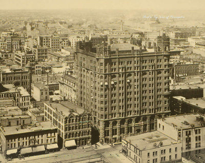 Bird's-Eye View of Minneapolis photo print