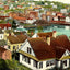 Bird's-Eye View Norwich CT in 1908 Vintage Print (7 Sizes) - Retouched