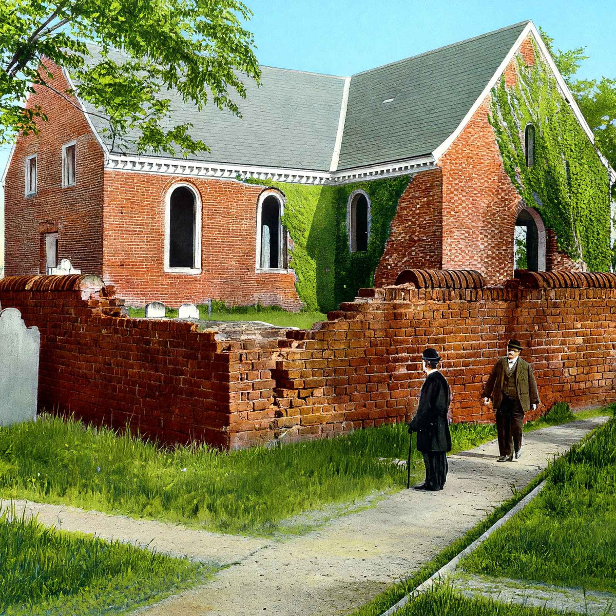 Blandford Church Petersburg VA in 1907 Vintage Print (7 Sizes) - Acid Free