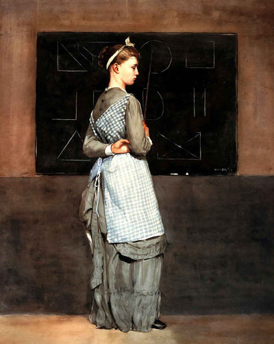 Blackboard painting print by Winslow Homer (1877)