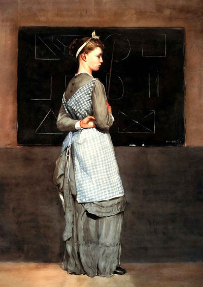 Blackboard 1877 Painting by Winslow Homer Fine Art Print (6 Sizes) Acid Free