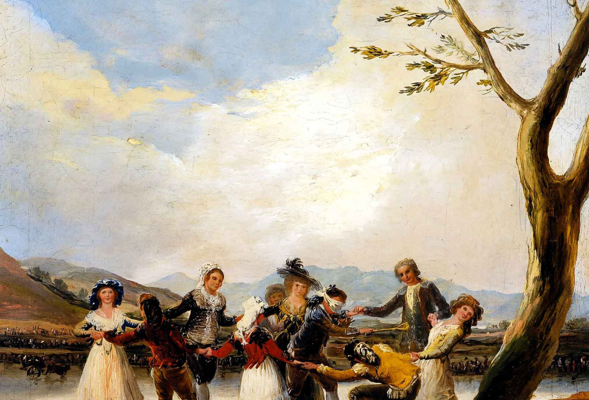 Blind Man's Buff 1789 Painting by Francisco Goya Art Print (6 Sizes)