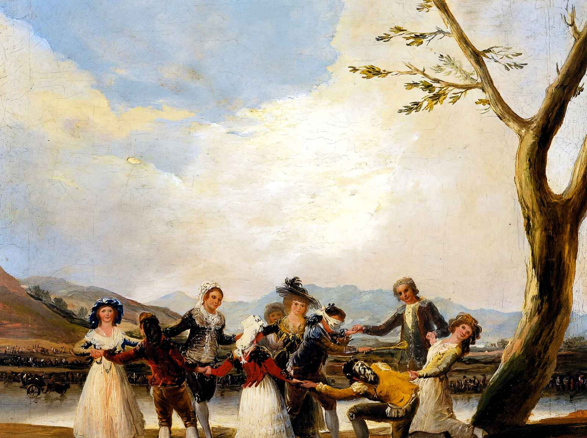 Blind Man's Buff 1789 Painting by Francisco Goya Art Print (6 Sizes)