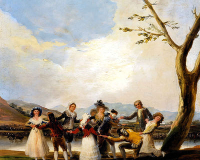 Blind Man's Buff painting print by Francisco Goya (1789)