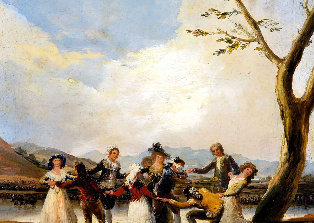 Blind Man's Buff 1789 Painting by Francisco Goya Art Print (6 Sizes)