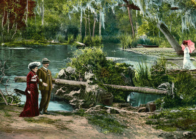Blue Springs Florida in 1908 Vintage Print (7 Sizes) - Restored