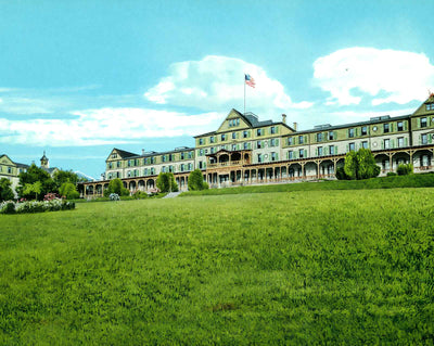 Blue Mountain House in Blue Mountain vintage print