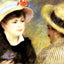 Boating Couple (Aline Charigot and Renoir) 1881 Art Print (6 Sizes) - Restored