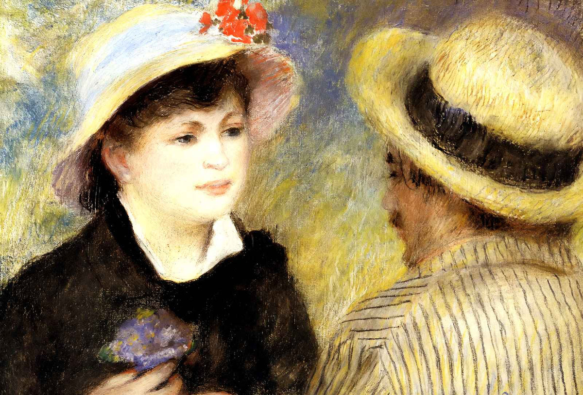 Boating Couple (Aline Charigot and Renoir) 1881 Art Print (6 Sizes) - Restored