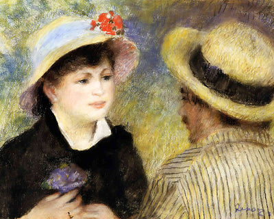 Boating Couple (Aline Charigot and Renoir) 8x10" Print - Restored