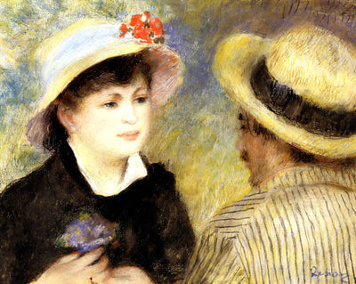 Boating Couple (Aline Charigot and Renoir) painting by Pierre-Auguste Renoir (1881)