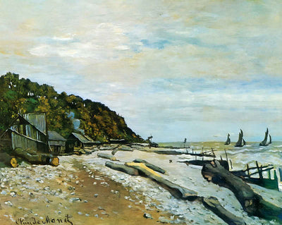 Boatyard near Honfleur art print by Claude Monet (1864)