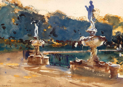 Boboli Gardens Art Print 1907 Painting by John Singer Sargent (6 Sizes)