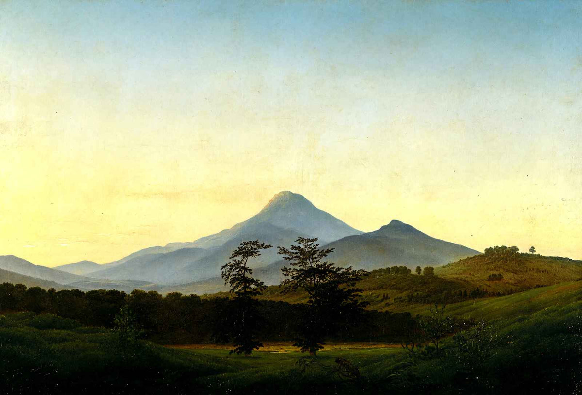 Bohemian Landscape 1808 Painting by Caspar David Friedrich Art Print (6 Sizes)