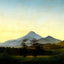Bohemian Landscape art print by Caspar David Friedrich (1808)
