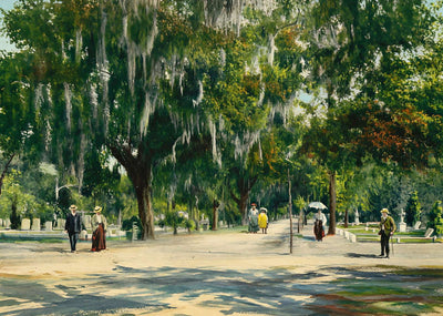 Bonaventure Cemetery Savannah GA in 1905 Art Print (7 Sizes) - Enhanced