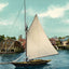 Boothbay Harbor Maine in 1908 Vintage Print (7 Sizes) - Enhanced