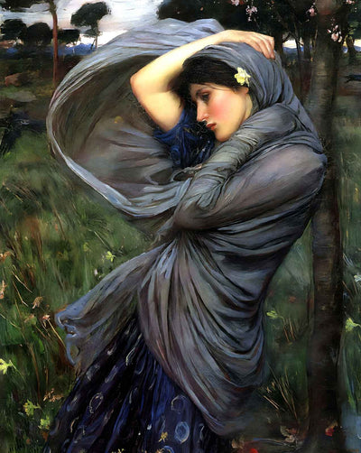 Boreas art print by John William Waterhouse