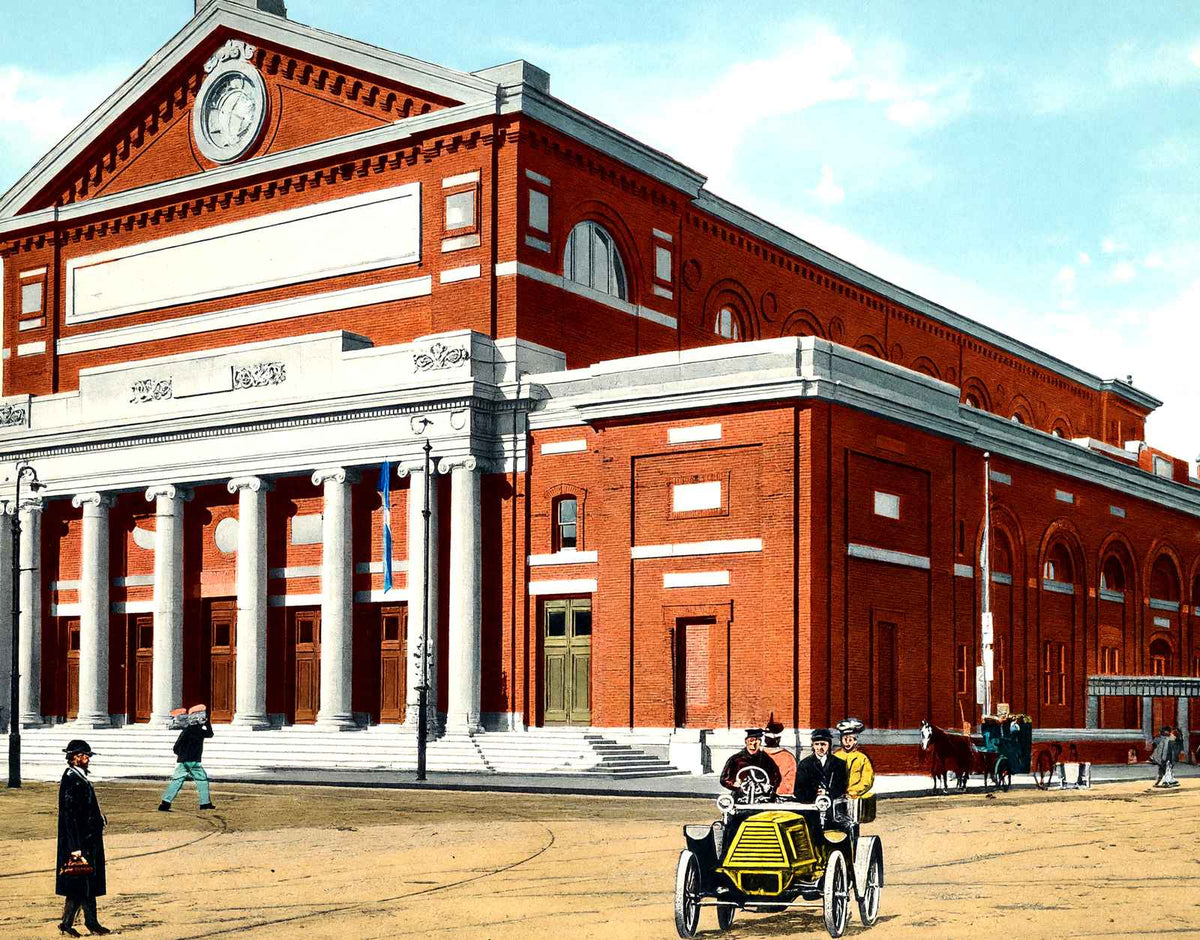 Symphony Hall, Boston, Massachusetts in 1907 Vintage Print (7 Sizes) - Acid Free