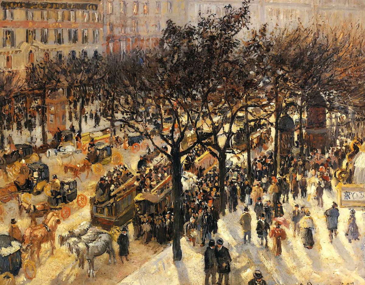Boulevard Des Italiens Afternoon Art Print 1897 by Camille Pissarro (6 Sizes)