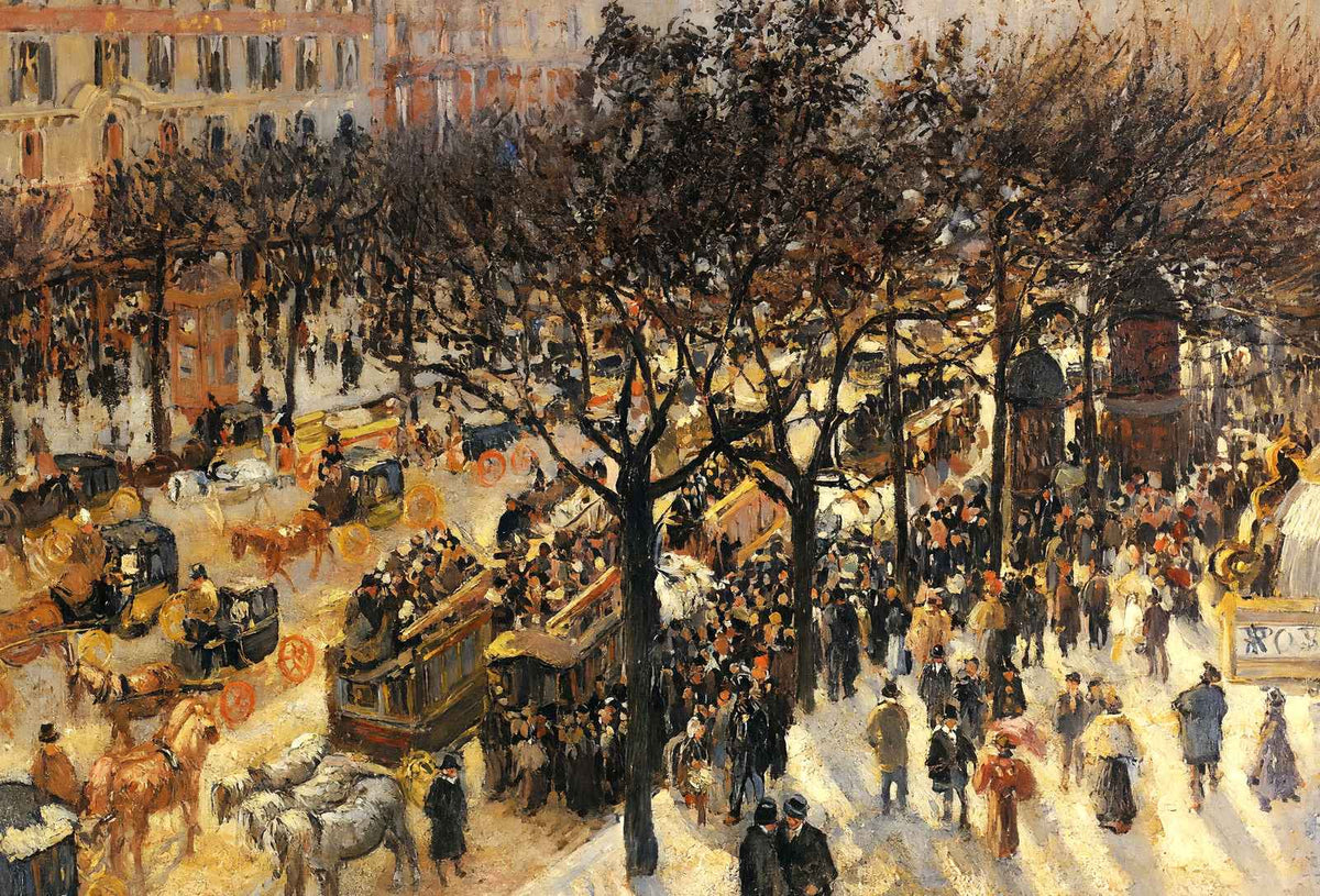 Boulevard Des Italiens Afternoon Art Print 1897 by Camille Pissarro (6 Sizes)