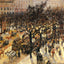 Boulevard Des Italiens Afternoon painting print by Camille Pissarro (1897)