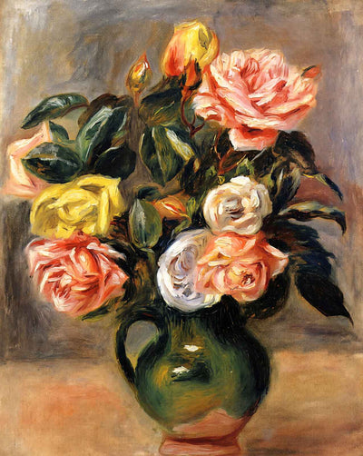 Bouquet of Roses fine art print by Pierre-Auguste Renoir