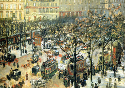Boulevard Des Italiens Morning, Sunlight 1897 by Pissarro Art Print (6 Sizes)