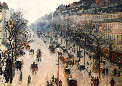 Boulevard Montmartre Winter Morning 1897 by Camille Pissarro Art Print (6 Sizes)