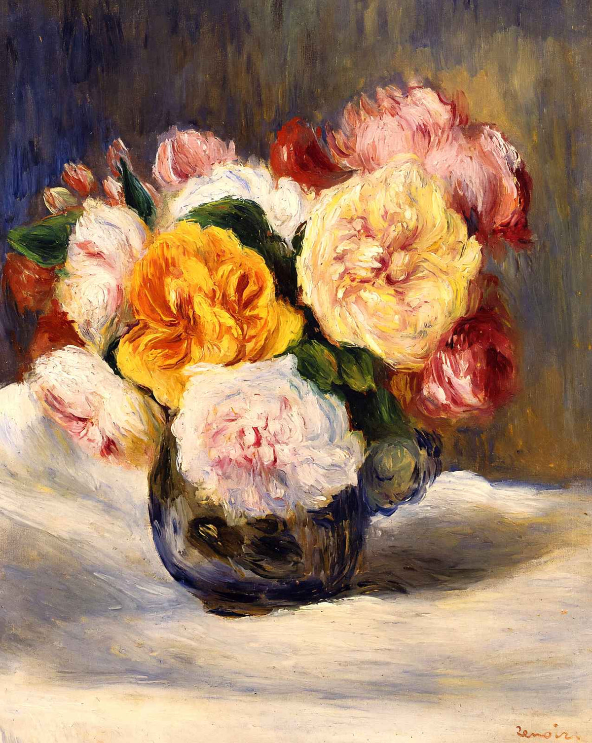 Bouquet of Roses art print by Pierre-Auguste Renoir (1883)