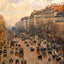 Boulevard Montmartre Afternoon, Sunlight 1897 by Pissarro Art Print (6 Sizes)