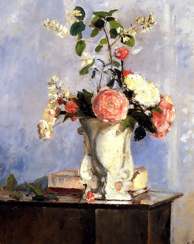 Bouquet of Flowers fine art print by Camille Pissarro (1873)