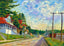 The Boulevard the Weirs NH in 1908 Art Print (7 Sizes) - Reproduction