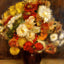 Bouquet of Chrysanthemums 1881 by Pierre-Auguste Renoir Art Print (6 Sizes)