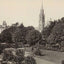 The Garden and Congregational Church Bournemouth in 1905 Vintage Print