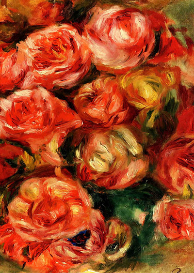 Bouquet of Flowers Fine Art Print 1915 by Pierre-Auguste Renoir (6 Sizes)
