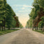 The Boulevard Houston Heights in 1906 Vintage Print (7 Sizes) - Restored