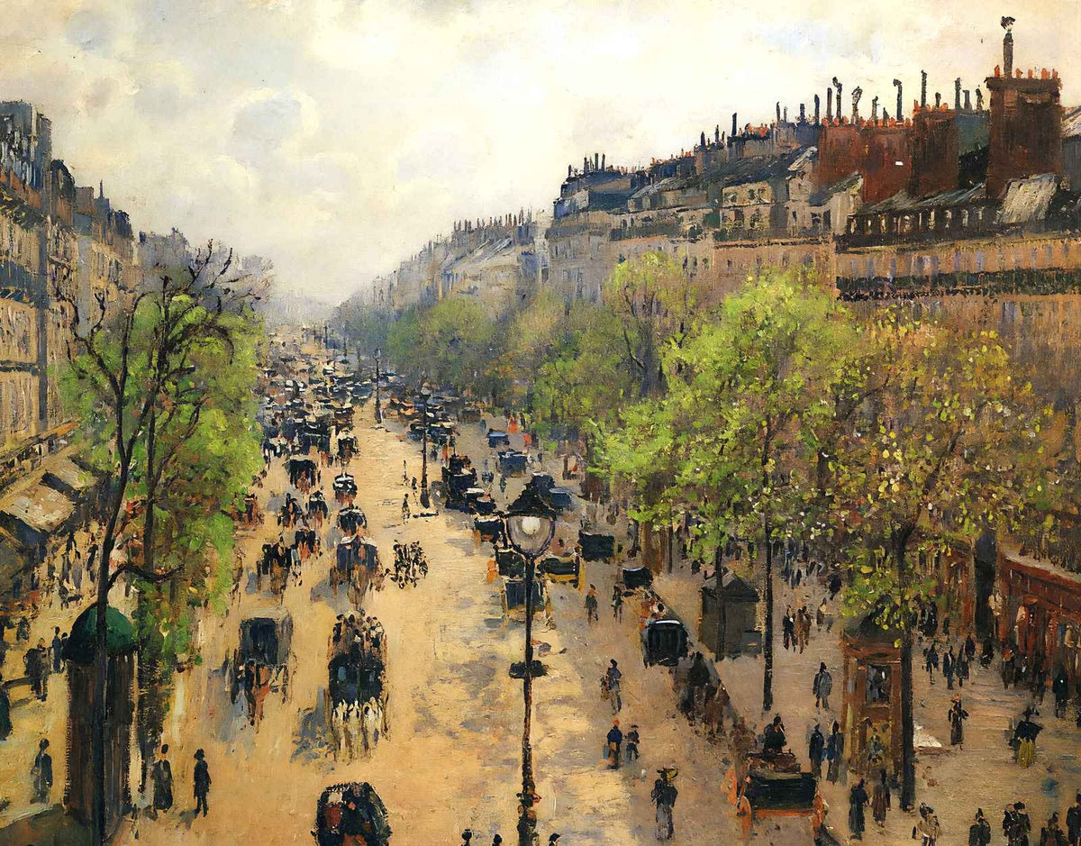 Boulevard Montmartre Spring 1897 by Camille Pissarro Art Print (6 Sizes)