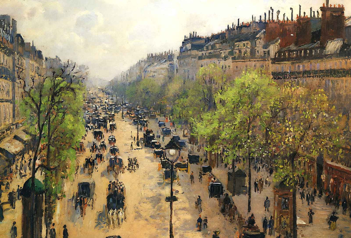 Boulevard Montmartre Spring 1897 by Camille Pissarro Art Print (6 Sizes)