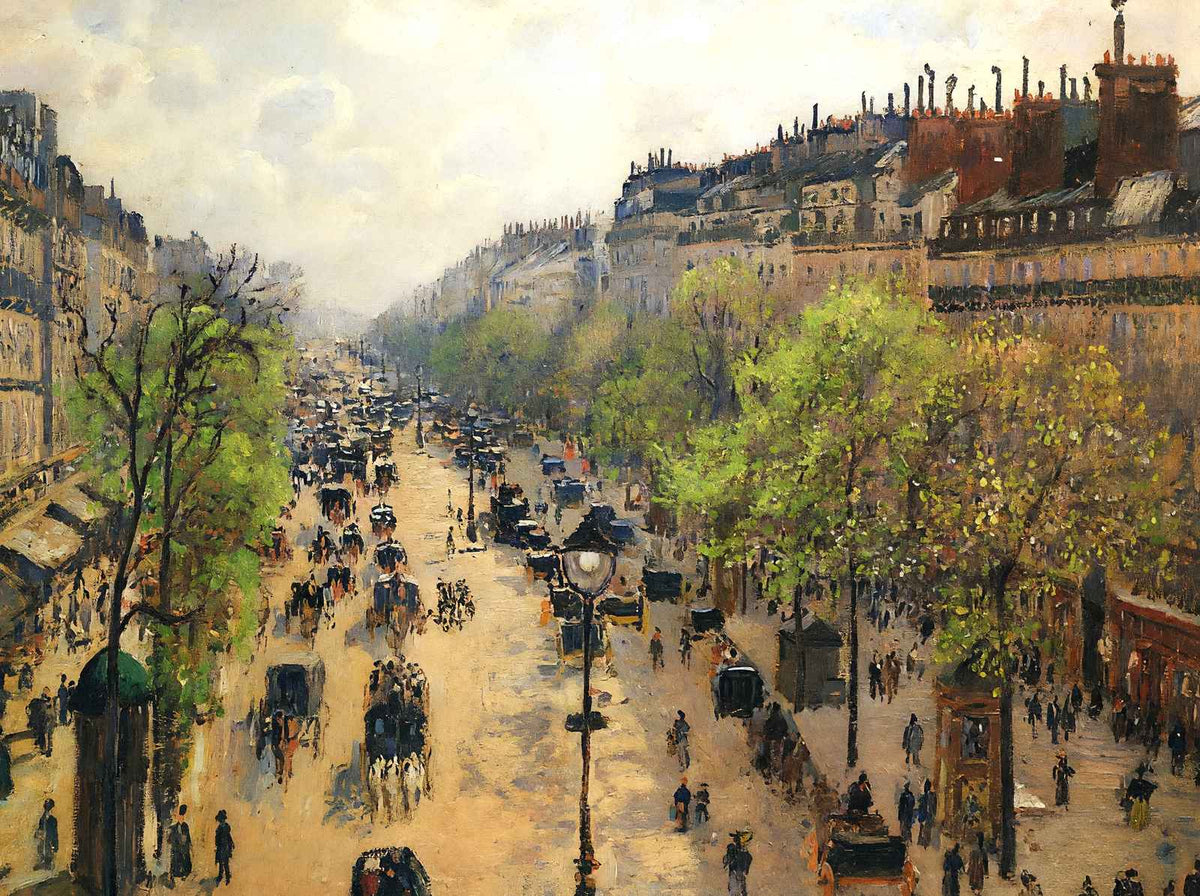 Boulevard Montmartre Spring 1897 by Camille Pissarro Art Print (6 Sizes)
