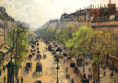 Boulevard Montmartre Spring 1897 by Camille Pissarro Art Print (6 Sizes)