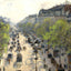 Boulevard Montmartre, Spring Painting by Camille Pissarro Art Print (6 Sizes)
