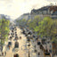 Boulevard Montmartre, Spring Painting by Camille Pissarro Art Print (6 Sizes)
