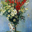 Bouquet of Gadiolas, Lilies and Dasies Art Print 1878 by Claude Monet (6 Sizes)
