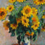 Bouquet of Sunflowers 1880 Painting by Claude Monet Art Print (6 Sizes)