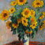 Bouquet of Sunflowers art print by Claude Monet (1880)