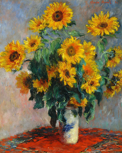 Bouquet of Sunflowers art print by Claude Monet (1880)