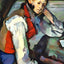 Boy in a Red Vest Art Print 1889 Painting by Paul Cezanne (6 Sizes) - Enhanced