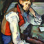 Boy in a Red Vest Art Print 1889 Painting by Paul Cezanne (6 Sizes) - Enhanced